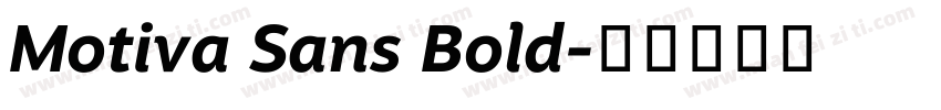 Motiva Sans Bold字体转换